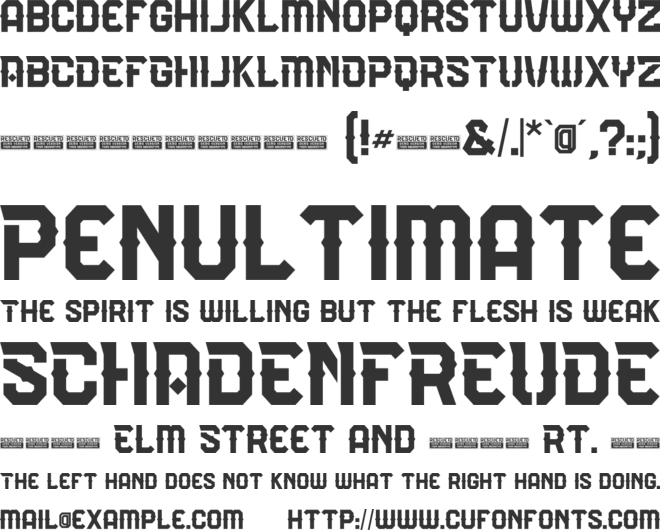 Rescueto font preview