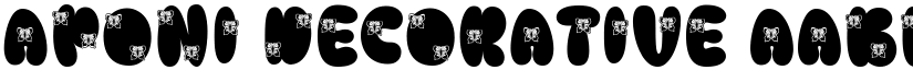 Aponi Decorative font