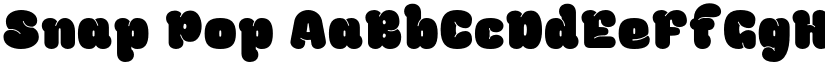 Snap Pop font