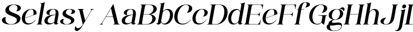 Selasy font