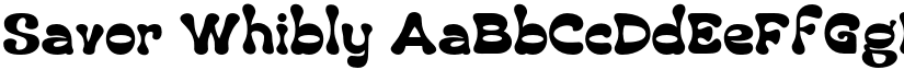 Savor Whibly font download