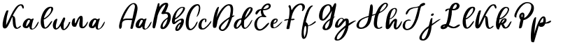 Kaluna font