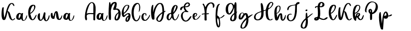 Kaluna font