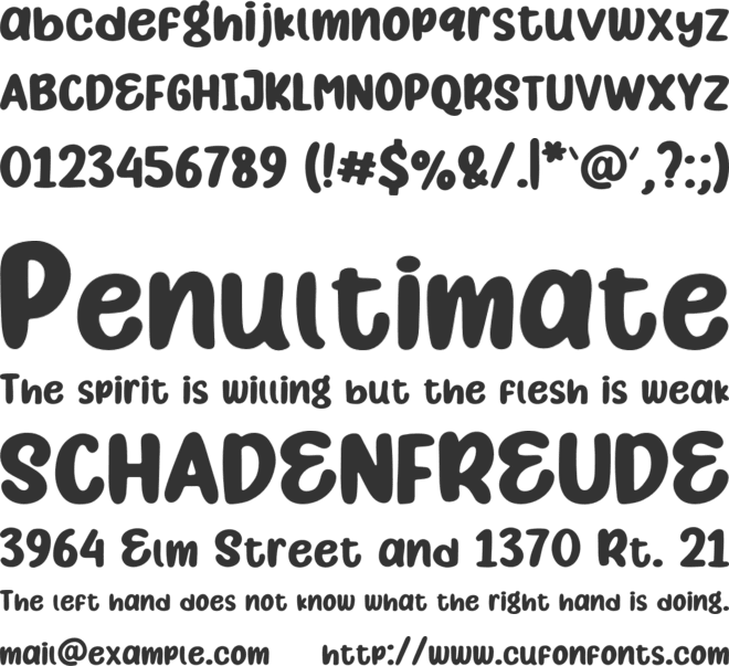 JumpZingera font preview