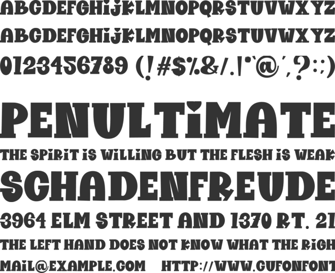 Nurse School font preview