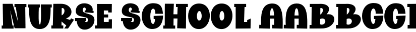 Nurse School font download