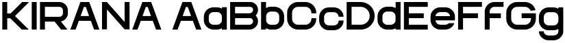 KIRANA font