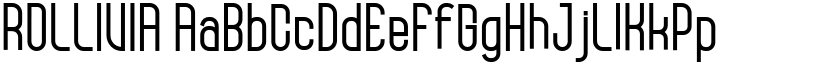 ROLLIVIA font