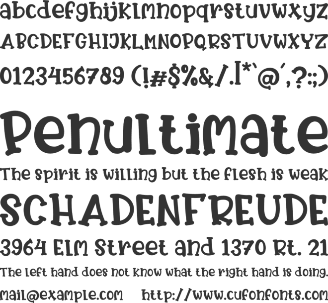 Sugar Babies font preview