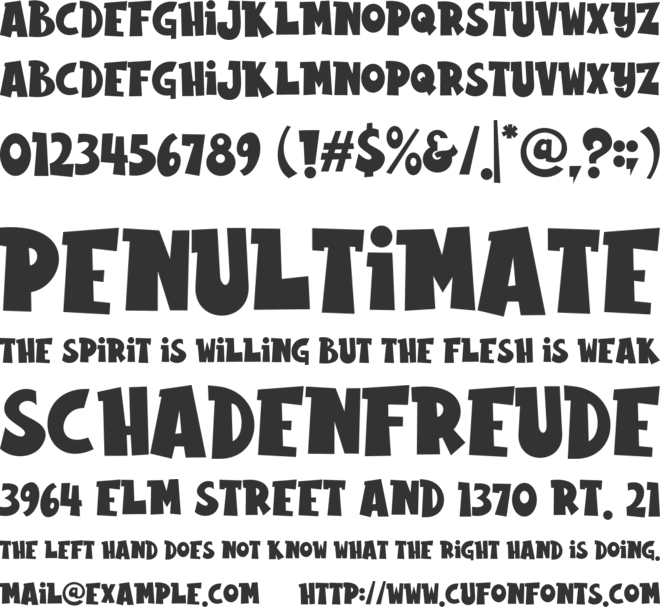 Rabbito font preview