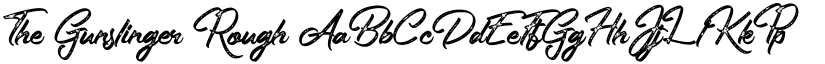 The Gunslinger Rough font download