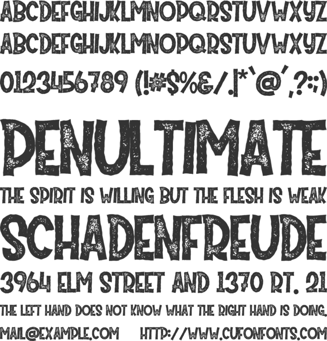 Mister Pumpkins font preview