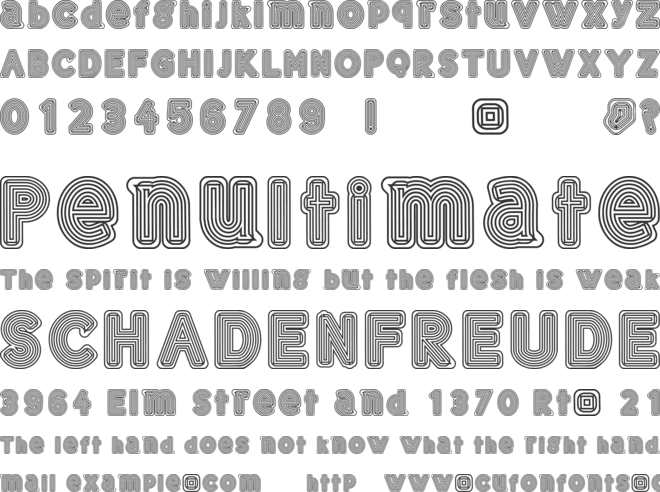 Gelam font preview