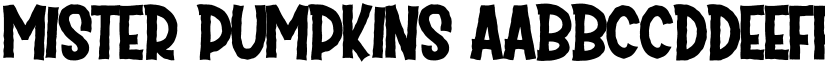 Mister Pumpkins font