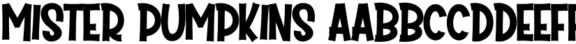 Mister Pumpkins font