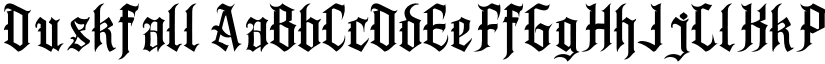 Duskfall font download