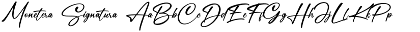 Monetera Signatura font download