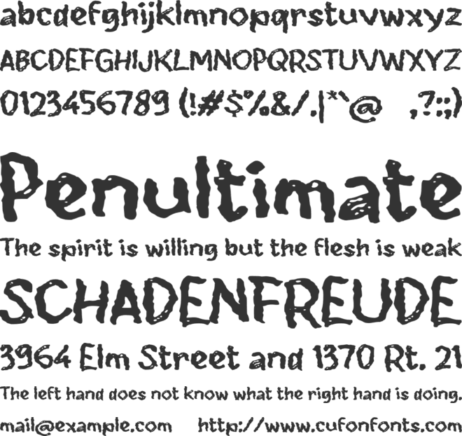 Xabirao font preview