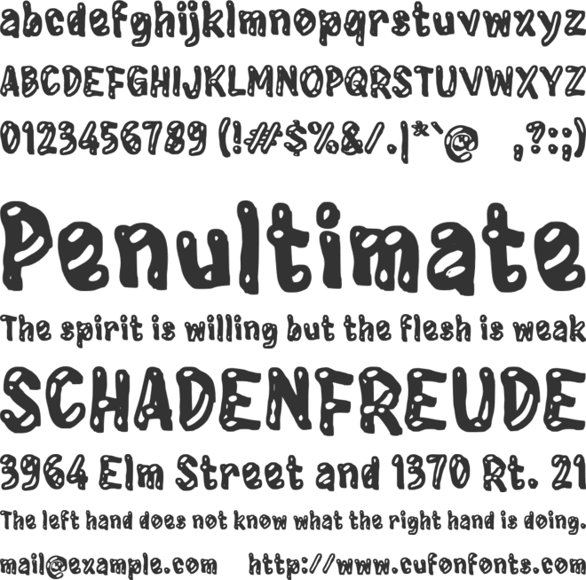 Xabelazy font preview