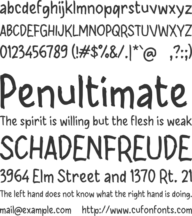 Xabendo font preview