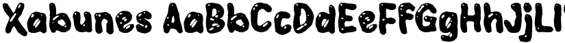 Xabunes font