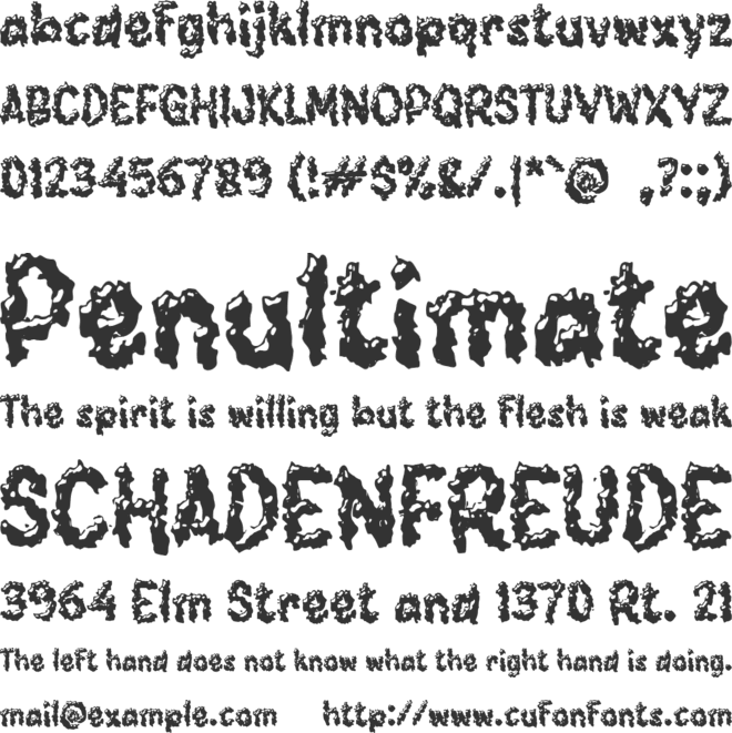 Xabikra font preview