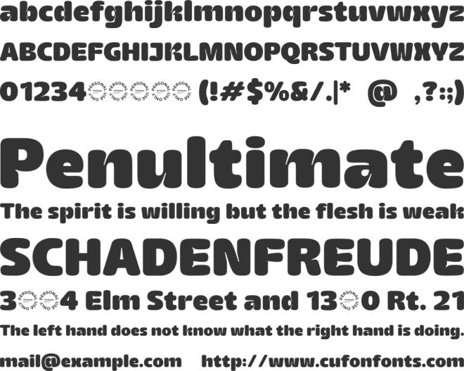 Rantaro font preview