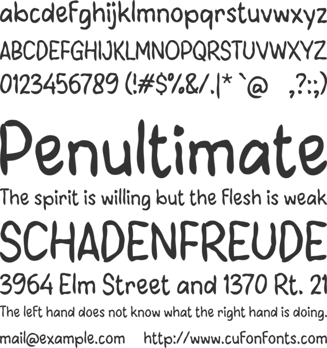 Xaakhoo font preview