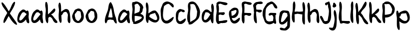 Xaakhoo font download