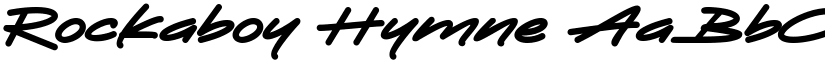 Rockaboy Hymne font download