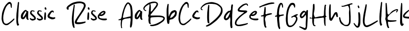 Classic Rise font download