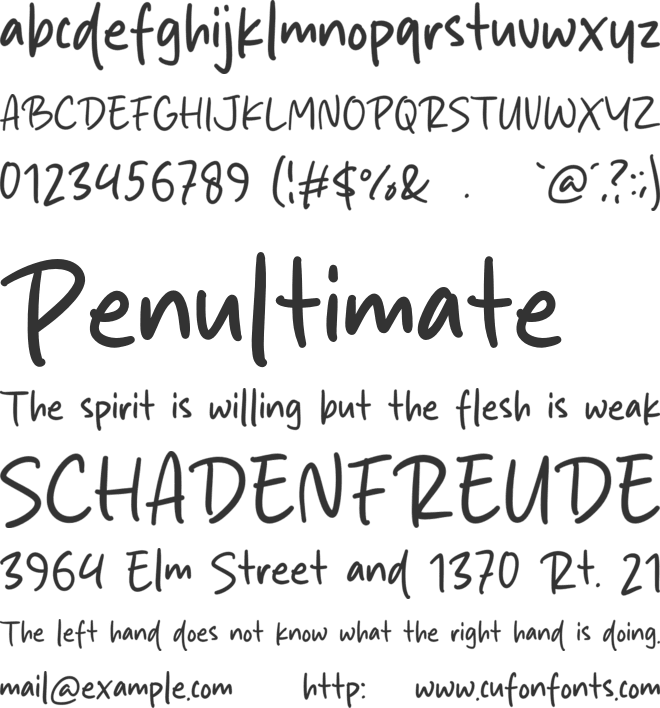 Rafaela Smith font preview