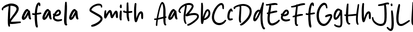 Rafaela Smith font
