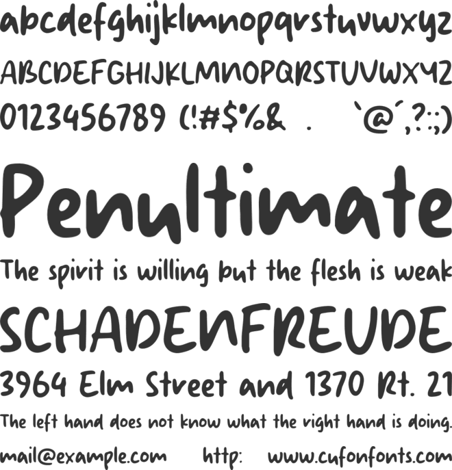 Anti Monday font preview