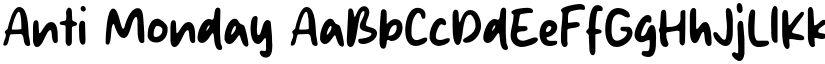 Anti Monday font download