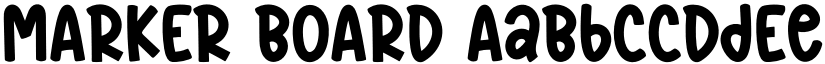 MARKER BOARD font