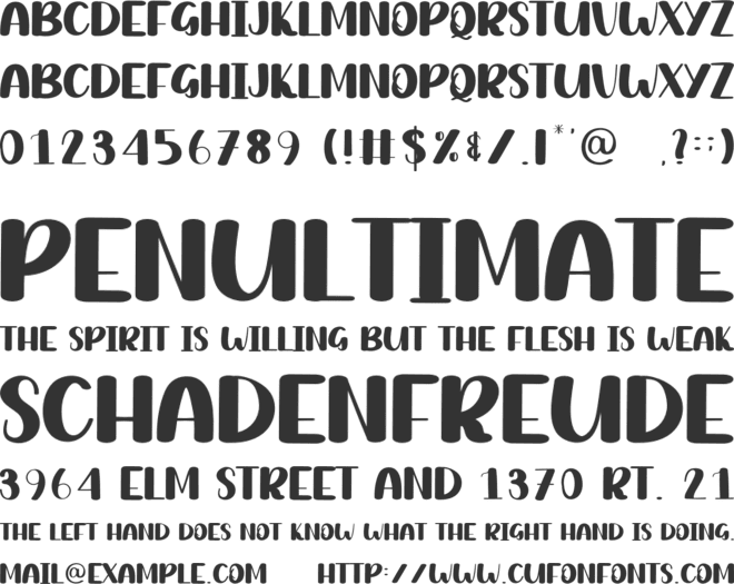 Barbie Chubby font preview