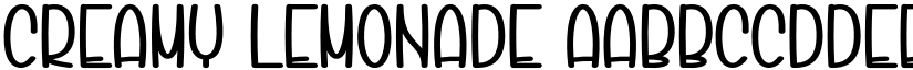 Creamy Lemonade font download