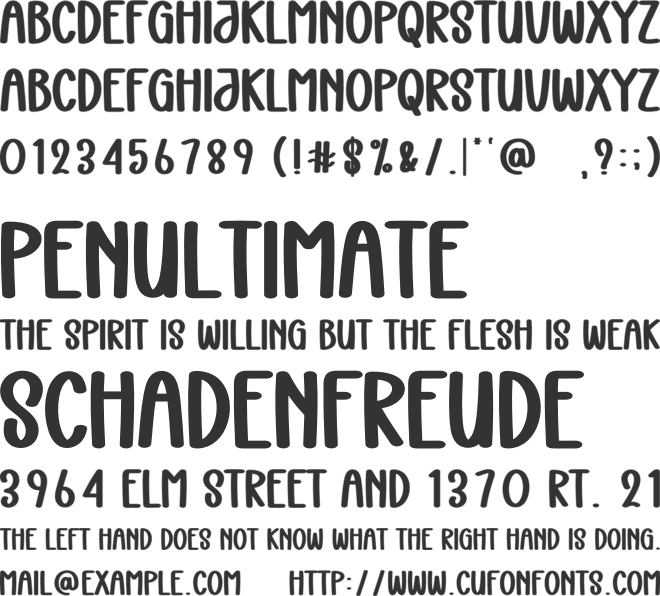 Lemon Butter font preview