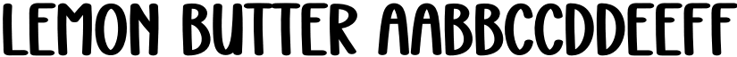 Lemon Butter font