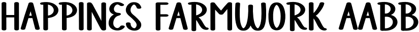 Happines Farmwork font