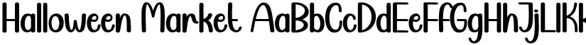 Halloween Market font download