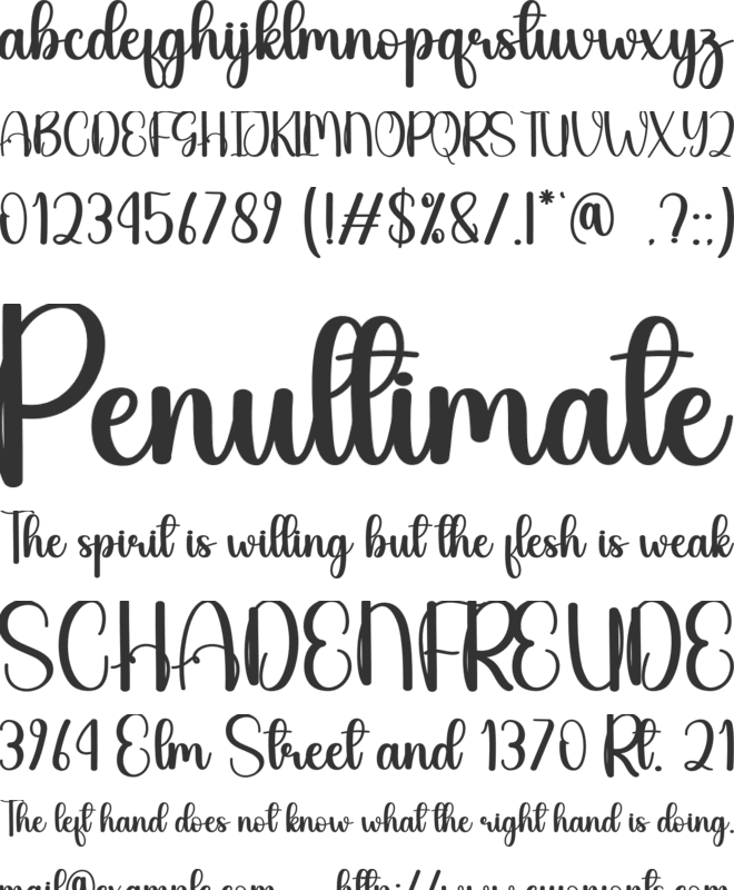 Christmas Dinner font preview