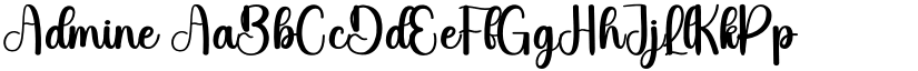 Admine font