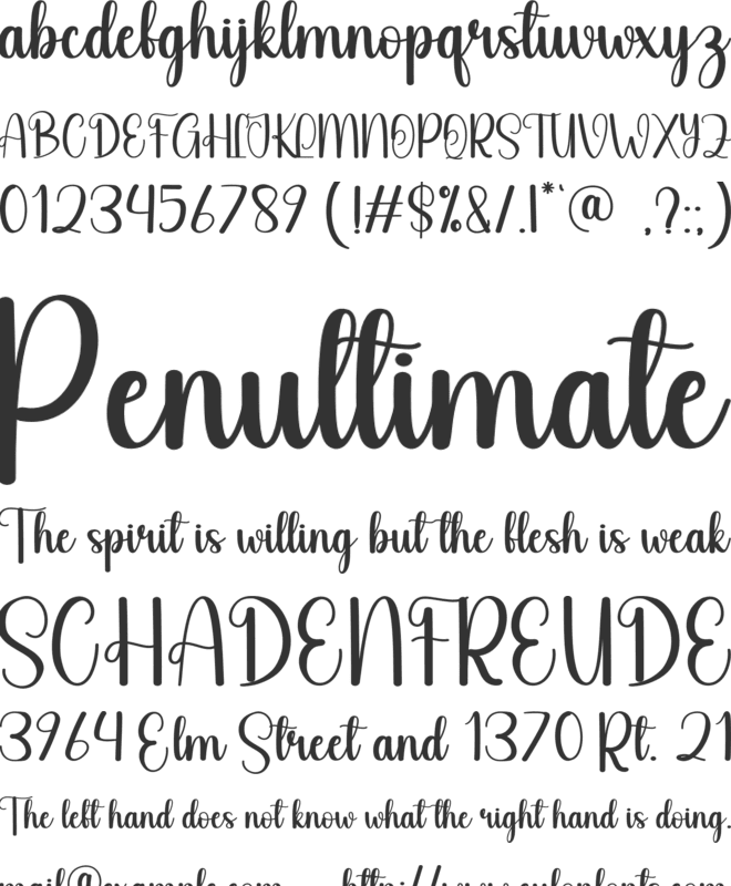 Blonde Barbie font preview