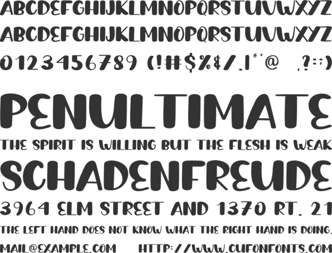 Candy Holder font preview