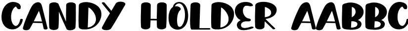 Candy Holder font