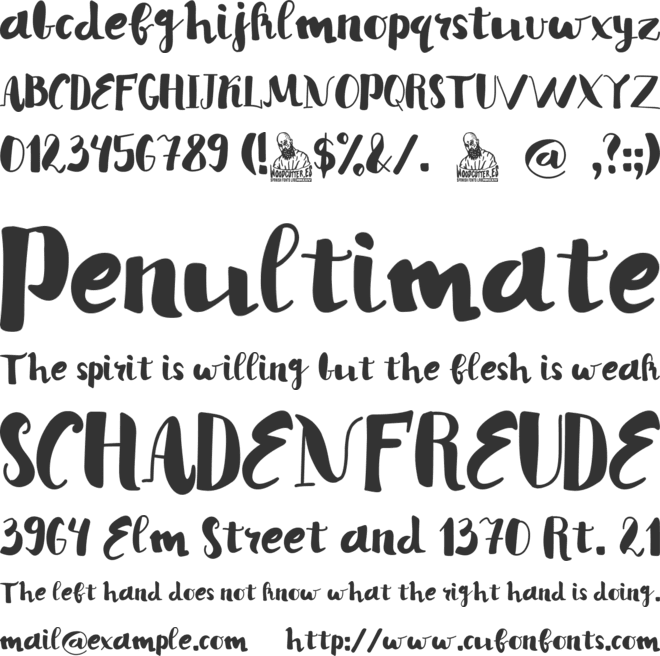 Mary Puri Nails font preview