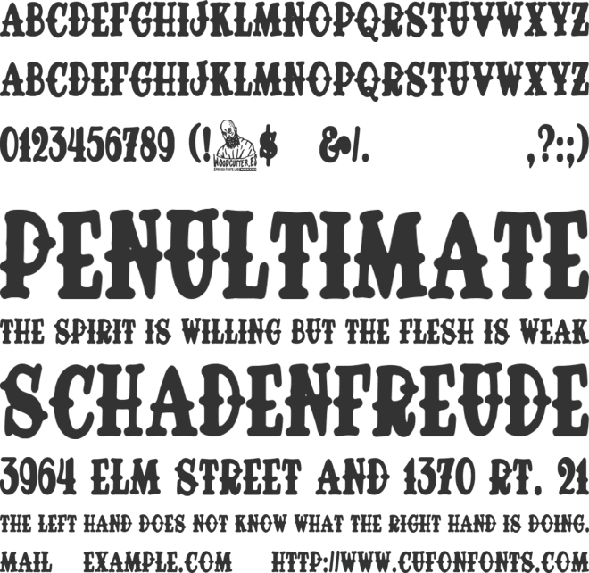 Diamond Tattoo Parlour font preview