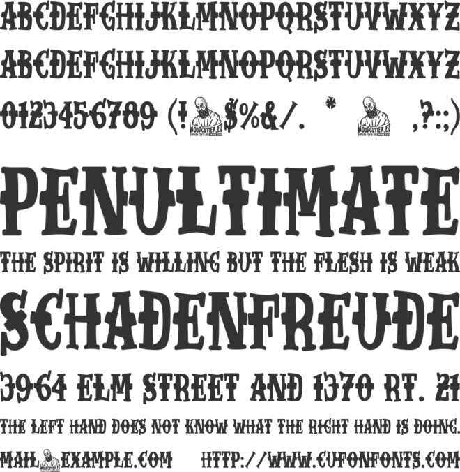 Extreme Cowboy font preview